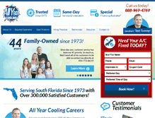 Tablet Screenshot of allyearcoolingcareers.com